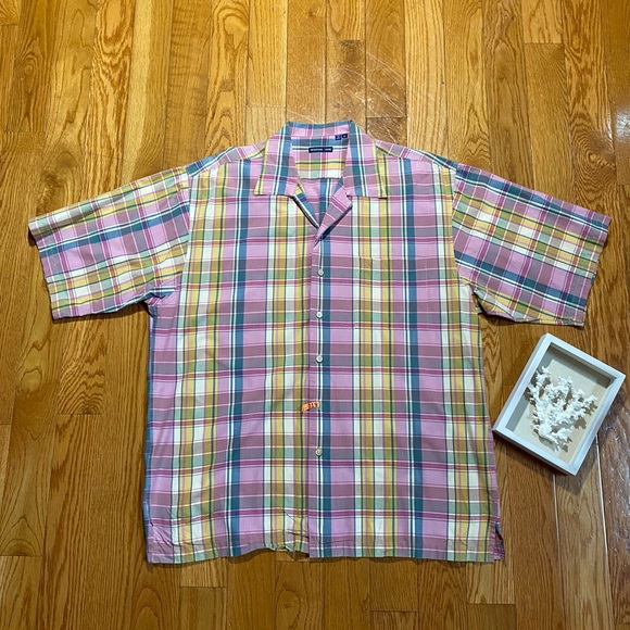McKenzie Tribe S/S 100% Cotton Men’s Button Down Shirt - Picture 1 of 4
